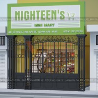 Thiết kế siêu thị mini Nighteen’s Mini Mart